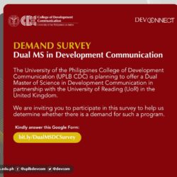 DEMAND SURVEY: Dual MS in Development Communication